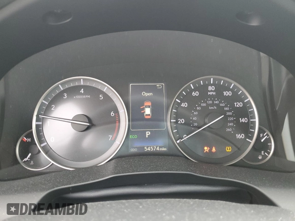 2016 Lexus ES with VIN JTHBK1GG3G2228549, listed as a Copart auction lot 48999825 with 54,574 mi miles and Salvage Title. Bid and sale history available at carsss.com. Image 9.