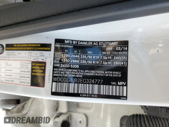 2014 Mercedes-Benz GLK 350 with VIN WDCGG8JB2EG324777, listed as a Copart auction lot 71431924 with 68,595 mi miles and Clean Title. Bid and sale history available at DreamBid. Image 12.