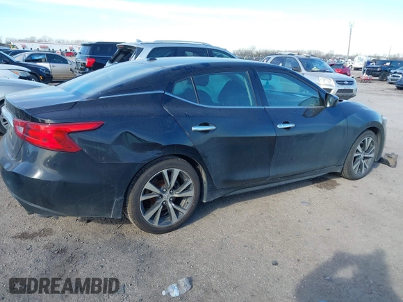 2017 Nissan Maxima SV with VIN 1N4AA6AP2HC418270, listed as a IAAI auction lot 41305536 with 158,298 mi miles. Bid and sale history available at carsss.com. Image 4.