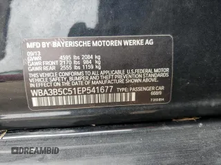 2014 BMW 3 Series 328i xDrive z VIN WBA3B5C51EP541677, wystawiony jako Copart lot #62177885 z przebiegiem 130 142 mil mil oraz Czysty tytuł • Clean title. Historia ofert i sprzedaży dostępna na DreamBid. Obrazek 12.