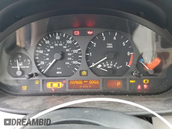 2002 BMW 3 Series 325i with VIN WBAEV33452KL65673, listed as a Copart auction lot 84234584 with 222,600 mi miles and Non Repairable. Bid and sale history available at carsss.com. Image 9.