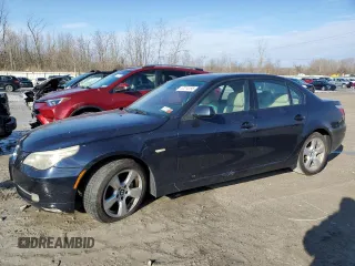 2008 BMW 5 Series 535xi with VIN WBANV93538CZ64120, listed as a Copart auction lot 47214195 with 204,719 mi miles and Clean Title. Bid and sale history available at carsss.com. Image 1.