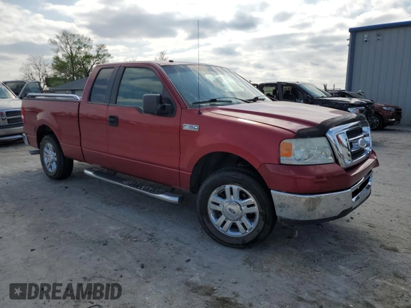 2007 Ford F-150 STX with VIN 1FTRX12W37FA60176, listed as a Copart auction lot 50972105 with 289,066 mi miles and Salvage Title. Bid and sale history available at DreamBid. Image 4.