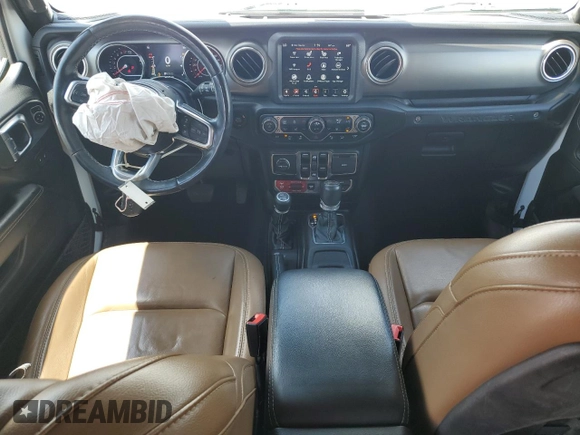 2020 Jeep Wrangler Unlimited Rubicon with VIN 1C4HJXFG3LW184249, listed as a Copart auction lot 56423665 with 63,111 mi miles and Salvage title. Bid and sale history available at DreamBid. Image 8.