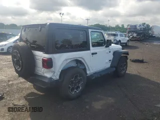 2021 Jeep Wrangler 80th Anniversary with VIN 1C4GJXAN9MW726831, listed as a Copart auction lot 55909084 with 23,602 mi miles and Salvage Title. Bid and sale history available at DreamBid. Image 3.