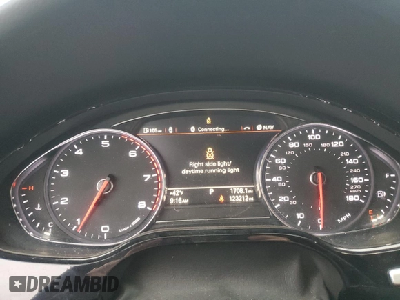 2013 Audi A8 4.0L with VIN WAUR2AFD3DN010884, listed as a Copart auction lot 42517495 with 123,212 mi miles and Salvage title. Bid and sale history available at DreamBid. Image 9.