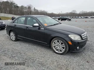 2009 Mercedes-Benz C 300 Sport with VIN WDDGF54X49R058533, listed as a Copart auction lot 48372405 with 117,807 mi miles and Salvage Title. Bid and sale history available at DreamBid. Image 4.