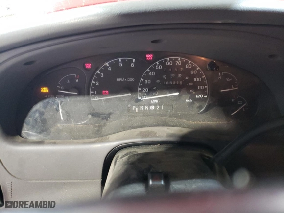 2002 Ford Ranger XL with VIN 1FTYR11U62PA10767, listed as a Copart auction lot 85024224 with 186,312 mi miles and Salvage Title. Bid and sale history available at carsss.com. Image 9.