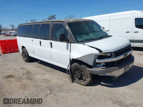 2014 Chevrolet Express Passenger LT с VIN 1GAZG1FG6E1181922, выставлен на аукционе IAAI как лот 41807855 с пробегом 42 907 миль миль и . История ставок и продаж доступна на DreamBid. Изображение 1.