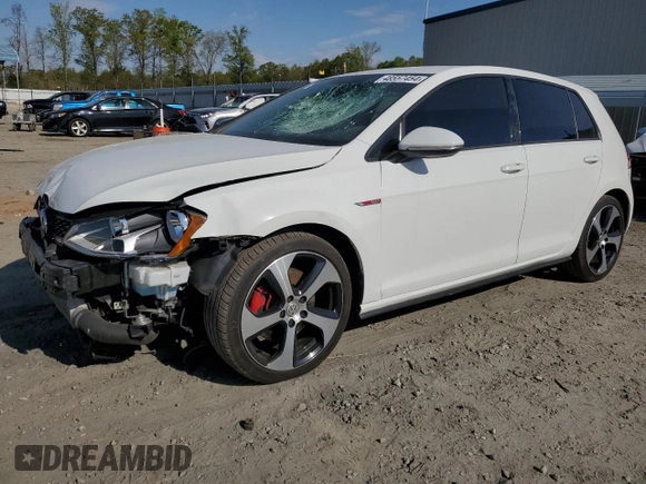 2017 Volkswagen Golf GTI S with VIN 3VW5T7AU5HM001853, listed as a Copart auction lot 48557454 with 84,868 mi miles and Salvage Title. Bid and sale history available at carsss.com. Image 1.