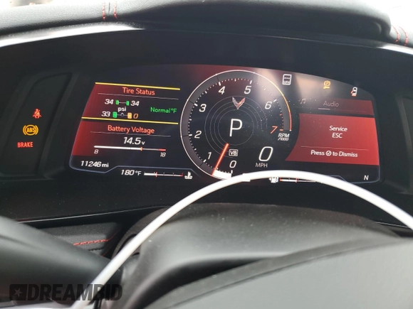 2021 Chevrolet Corvette 2LT with VIN 1G1YB2D44M5113070, listed as a Copart auction lot 63817055 with 11,246 mi miles and Clean title. Bid and sale history available at DreamBid. Image 9.