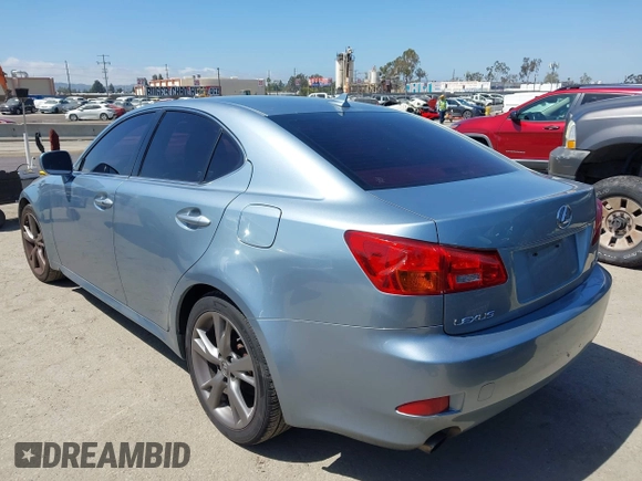 2007 Lexus IS 250 with VIN JTHBK262975028530, listed as a IAAI auction lot 42236282 with 137,075 mi miles and . Bid and sale history available at DreamBid. Image 3.