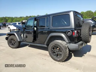 2021 Jeep Wrangler Unlimited Willys with VIN 1C4HJXDG4MW529583, listed as a Copart auction lot 53329625 with 119,697 mi miles and Salvage title. Bid and sale history available at DreamBid. Image 2.