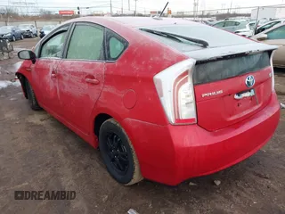 2013 Toyota Prius One with VIN JTDKN3DU6D5699782, listed as a IAAI auction lot 41456011 with 128,135 mi miles. Bid and sale history available at carsss.com. Image 3.