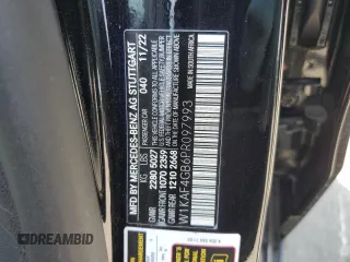 2023 Mercedes-Benz C 300 with VIN W1KAF4GB6PR097993, listed as a Copart auction lot 59393885 with 39,714 mi miles and Salvage title. Bid and sale history available at DreamBid. Image 12.