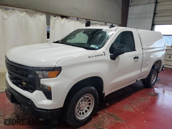 2023 Chevrolet Silverado 1500 Work Truck with VIN 3GCNAAEK0PG316409, listed as a Copart auction lot 53733375 with 112,073 mi miles and Clean Title. Bid and sale history available at carsss.com. Image 1.