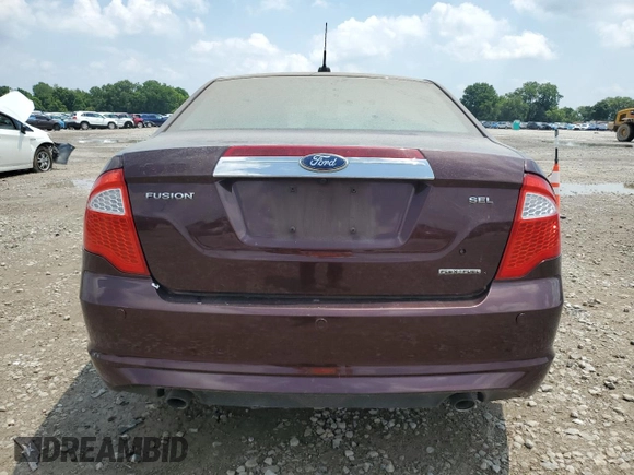 2012 Ford Fusion SEL with VIN 3FAHP0JG5CR156037, listed as a Copart auction lot 62813545 with 145,665 mi miles and Clean title. Bid and sale history available at DreamBid. Image 6.