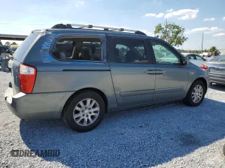 2007 Kia Sedona EX with VIN KNDMB233076166751, listed as a Copart auction lot 50443565 with 216,592 mi miles and Salvage Title. Bid and sale history available at carsss.com. Image 3.