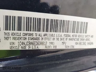 2014 Jeep Compass Sport with VIN 1C4NJCBA6ED630812, listed as a IAAI auction lot 42026664 with 134,445 mi miles. Bid and sale history available at carsss.com. Image 9.