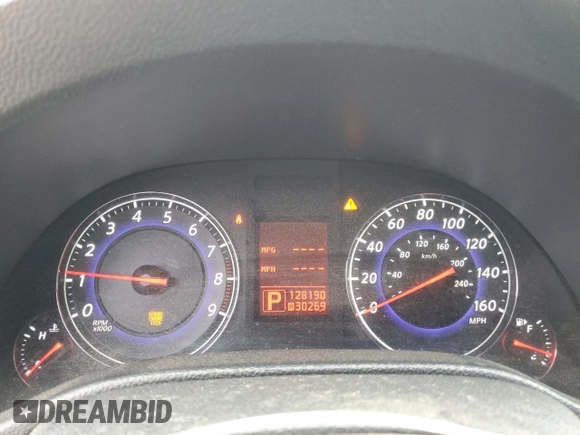 2009 Infiniti G37 Journey with VIN JNKCV61E49M015343, listed as a Copart auction lot 54273615 with 128,190 mi miles and Clean Title. Bid and sale history available at DreamBid. Image 9.