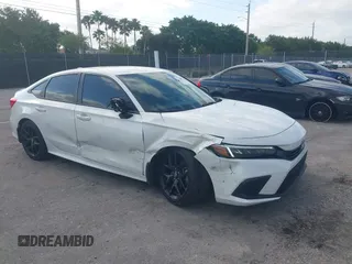 2024 Honda Civic Sport with VIN 2HGFE2F54RH531741, listed as a IAAI auction lot 42095302 with 25,837 mi miles and . Bid and sale history available at DreamBid. Image 1.