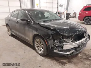 2015 Chrysler 200 Limited with VIN 1C3CCCAB2FN745256, listed as a IAAI auction lot 41360604 with 200,970 mi miles. Bid and sale history available at carsss.com. Image 1.