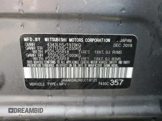 2019 Mitsubishi Outlander ES z VIN JA4AR3AUXKU019125, wystawiony jako Copart lot #44452215 z przebiegiem 39 098 mil mil oraz Szkody całkowita. Historia ofert i sprzedaży dostępna na DreamBid. Obrazek 13.