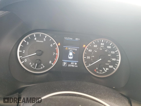 2024 Nissan Sentra S with VIN 3N1AB8BV8RY207327, listed as a Copart auction lot 62074185 with 25,782 mi miles and Salvage title. Bid and sale history available at DreamBid. Image 9.