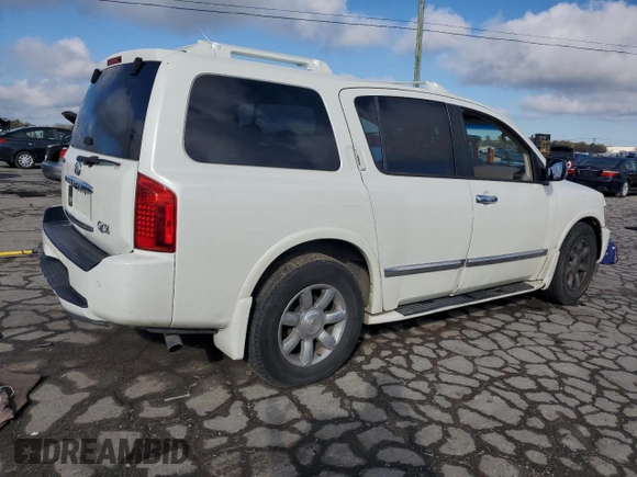 2007 Infiniti QX56 with VIN 5N3AA08A57N806639, listed as a Copart auction lot 80246444 with 210,515 mi miles and Clean Title. Bid and sale history available at carsss.com. Image 3.