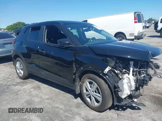 2023 Nissan Kicks S with VIN 3N1CP5BV3PL568953, listed as a IAAI auction lot 41747147 with 26,861 mi miles. Bid and sale history available at carsss.com. Image 1.