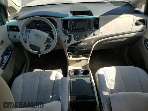 2012 Toyota Sienna LE AAS with VIN 5TDKK3DC6CS267895, listed as a Copart auction lot 53449855 with 114,699 mi miles and Salvage Title. Bid and sale history available at DreamBid. Image 8.