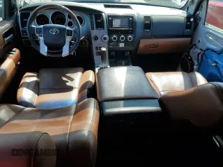 2017 Toyota Sequoia Platinum with VIN 5TDDY5G12HS153056, listed as a Copart auction lot 50099625 with 55,379 mi miles and Salvage Title. Bid and sale history available at carsss.com. Image 8.