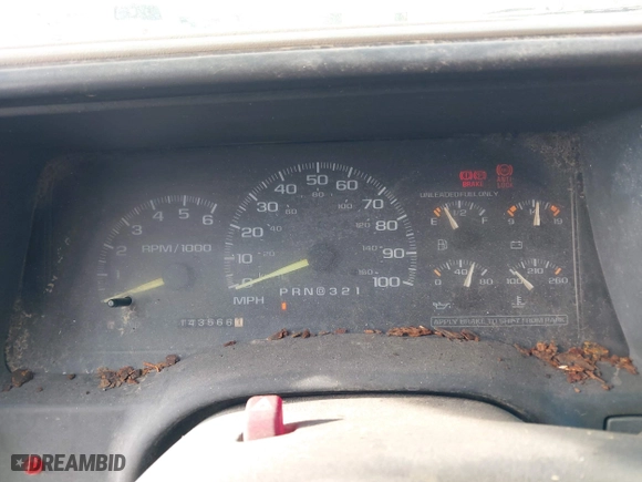 1997 Chevrolet Tahoe with VIN 1GNEK13R3VJ416827, listed as a IAAI auction lot 42041780 with 143,566 mi miles. Bid and sale history available at carsss.com. Image 7.