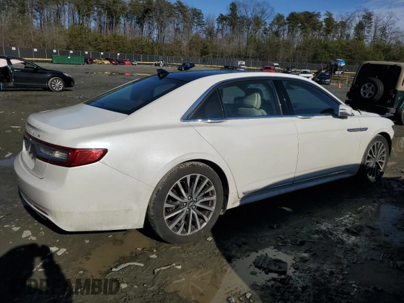2020 Lincoln Continental Standard with VIN 1LN6L9VKXL5604772, listed as a Copart auction lot 44309085 with 90,010 mi miles and Salvage Title. Bid and sale history available at carsss.com. Image 3.