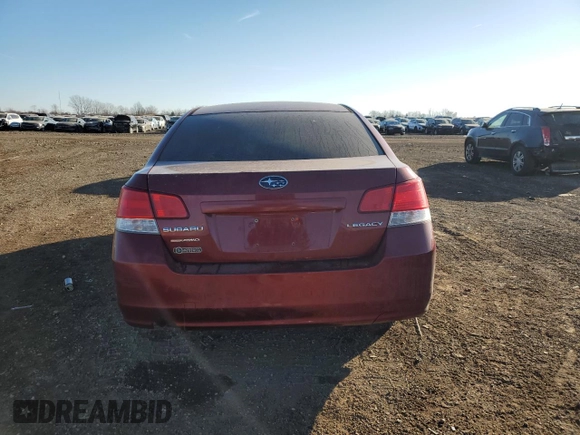 2012 Subaru Legacy 2.5i with VIN 4S3BMCA66C3037980, listed as a Copart auction lot 84121144 with 191,177 mi miles and Salvage Title. Bid and sale history available at carsss.com. Image 6.