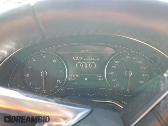 2018 Audi Q7 Premium Plus with VIN WA1LAAF72JD025331, listed as a Copart auction lot 59190365 with 125,472 mi miles and Salvage title. Bid and sale history available at DreamBid. Image 9.