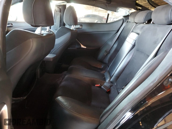 2011 Lexus IS 350 with VIN JTHBE5C29B5027271, listed as a Copart auction lot 46533325 with 163,037 mi miles and Salvage Title. Bid and sale history available at carsss.com. Image 10.