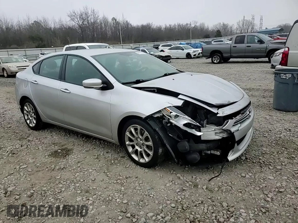 2013 Dodge Dart Limited with VIN 1C3CDFCH7DD251963, listed as a Copart auction lot 44121575 with 107,644 mi miles and Salvage Title. Bid and sale history available at carsss.com. Image 10.