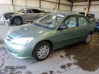 2004 Honda Civic LX with VIN 1HGES16584L020091, listed as a Copart auction lot 50308095 with 97,208 mi miles and Salvage Title. Bid and sale history available at DreamBid. Image 1.