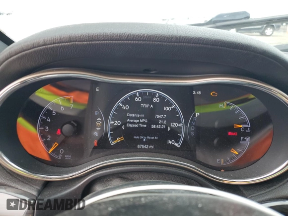 2015 Jeep Grand Cherokee Overland with VIN 1C4RJECG4FC808241, listed as a Copart auction lot 59699685 with 67,542 mi miles and Salvage title. Bid and sale history available at DreamBid. Image 9.