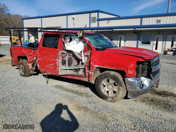 2018 Chevrolet Silverado 1500 LT with VIN 3GCUKREC6JG587563, listed as a Copart auction lot 84720984 with 0 mi miles and Salvage Title. Bid and sale history available at carsss.com. Image 4.