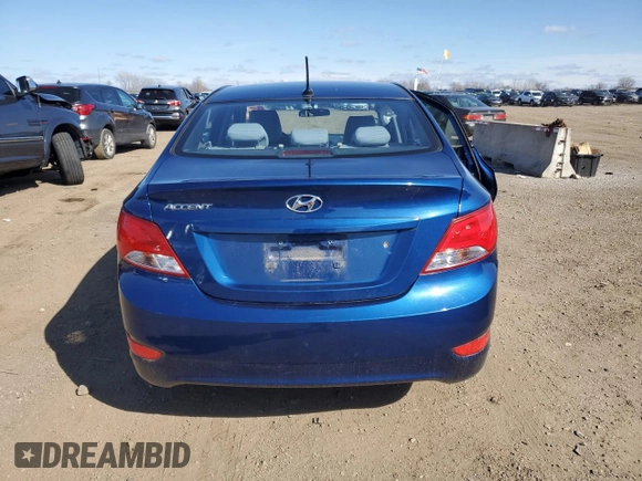 2015 Hyundai Accent GLS with VIN KMHCT4AE5FU821632, listed as a Copart auction lot 51219595 with 67,365 mi miles and Salvage Title. Bid and sale history available at carsss.com. Image 6.