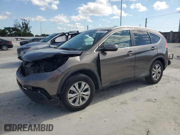2014 Honda CR-V EX-L with VIN 2HKRM3H79EH512414, listed as a Copart auction lot 53262535 with 90,978 mi miles and Salvage Title. Bid and sale history available at carsss.com. Image 1.