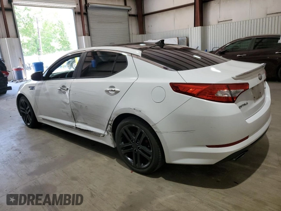 2013 Kia Optima SX with VIN 5XXGR4A64DG243653, listed as a Copart auction lot 51223135 with 137,854 mi miles and Salvage Title. Bid and sale history available at carsss.com. Image 2.
