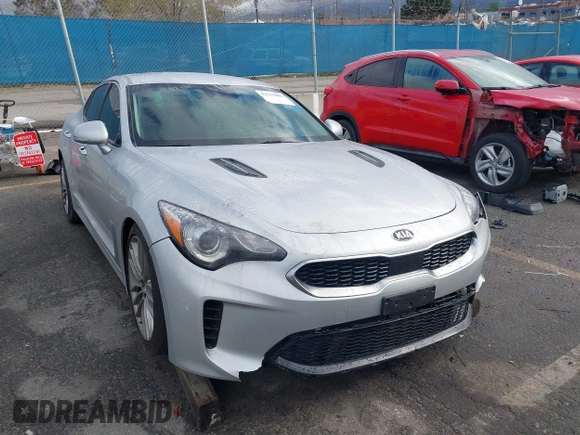 2018 Kia Stinger with VIN KNAE15LA0J6021379, listed as a IAAI auction lot 41731806 with 36,053 mi miles. Bid and sale history available at carsss.com. Image 1.