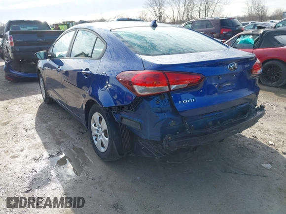2018 Kia Forte LX with VIN 3KPFK4A76JE184604, listed as a IAAI auction lot 41965195 with 87,732 mi miles. Bid and sale history available at carsss.com. Image 3.