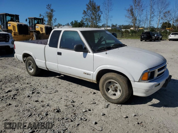 1997 Chevrolet S-10 LS with VIN 1GCCS19W7VK121494, listed as a Copart auction lot 75327694 with 292,652 mi miles and Salvage Title. Bid and sale history available at DreamBid. Image 4.