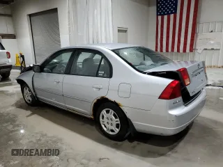 2002 Honda Civic LX with VIN 2HGES16552H543711, listed as a Copart auction lot 52592845 with 141,077 mi miles and Salvage Title. Bid and sale history available at carsss.com. Image 2.