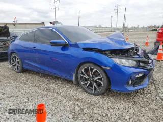 2017 Honda Civic Si with VIN 2HGFC3A5XHH753301, listed as a Copart auction lot 51125385 with 66,238 mi miles and Salvage Title. Bid and sale history available at DreamBid. Image 4.