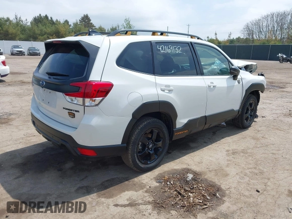 2024 Subaru Forester Wilderness with VIN JF2SKAJC1RH414549, listed as a IAAI auction lot 42169132 with 9,798 mi miles and . Bid and sale history available at DreamBid. Image 4.